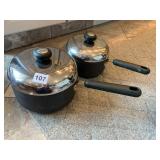 CIRCULON NON-STICK SAUCEPANS, MEYER, BLACK