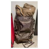 EXTERNAL FRAME BACKPACK, BROWN NYLON