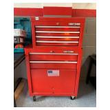 CRAFTSMAN TOOL CHEST, TWO-PIECE STACKABLE UNIT,