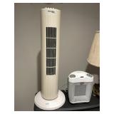 HAWAIIAN BREEZE TOWER FAN, HOLMES SPACE HEATER,
