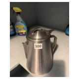 STAINLESS STEEL PERCOLATOR, HINGED LID, INTERNAL