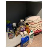 ASSORTED CLEANING SUPPLIES, INCLUDES OXI CLEAN,