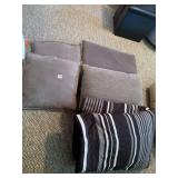 ASSORTED BEDDING, INCLUDES STRIPED COMFORTER,