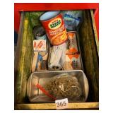 ASSORTED FASTENERS AND PLUMBING PARTS, INCLUDES