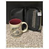 LARGEMOUTH BASS CERAMIC MUG, FISHING LURE WALLET,