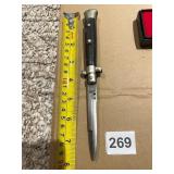 ITALIAN STILETTOS, FOLDING KNIFE, WOOD GRIP,