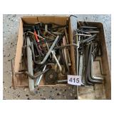 ASSORTED HEX KEYS, INCLUDES T-HANDLE HEX KEYS,