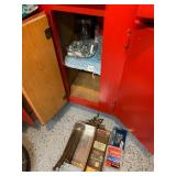 ASSORTED HARDWARE, INCLUDES METAL NAILS, RED HEAD