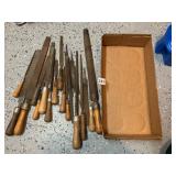 ASSORTED HAND FILES, INCLUDES FLAT, ROUND,