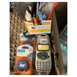 DYMO LETRATAG LABEL MAKER, ASSORTED DYMO REFILLS,