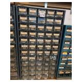 INDUSTRIAL STORAGE CABINET, METAL FRAME, CLEAR