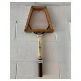 WILSON SPORT TENNIS RACKET, WOODEN FRAME,