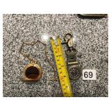 FIELD RANGER QUARTZ FOB WATCH W/ GREEN CANVAS