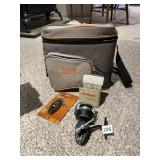 COLEMAN COOLER, FISHING REEL ETC.