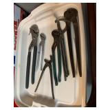 ASSORTED PLIERS, INCLUDES CHANNEL LOCKS, SLIP