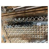 ASSORTED CHROME SOCKETS, INCLUDES VARIOUS SIZES,