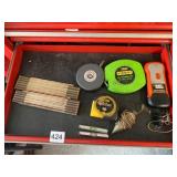 ASSORTED MEASURING TOOLS, INCLUDES STANLEY TAPE
