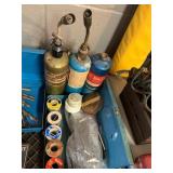 ASSORTED SOLDERING SUPPLIES, INCLUDES PROPANE