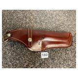 GOULD & GOODRICH LEATHER HOLSTER, BROWN LEATHER,