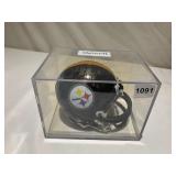RIDDELL PITTSBURGH STEELERS MINI HELMET, SIGNED