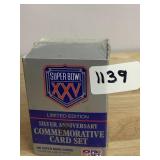 PRO SET SUPER BOWL XXV SILVER ANNIVERSARY