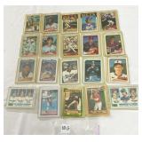 BASEBALL ROOKIES TOPPS - 20 DIFFERENT STARS AND