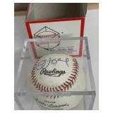 RAWLINGS SENIOR LITTLE LEAGUE BASEBALL, SIGNED,