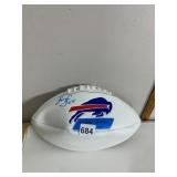 FRANKLIN BUFFALO BILLS FOOTBALL, SIGNED BY