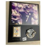 BEN ROETHLISBERGER SIGNED PHOTOGRAPH, PITTSBURGH