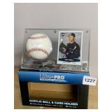 UPPER DECK IAN SNELL BASEBALL CARD, SIGNED,