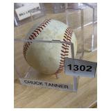 CHUCK TANNER SIGNED BASEBALL, RAWLINGS OFFICIAL