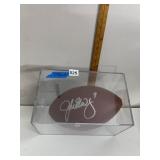WILSON NFL FOOTBALL, SIGNED BY JOHN ELWAY, SILVER