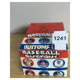 FUN FOODS BASEBALL BUTTONS, PREMIER COLLECTORS