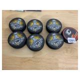 ASSORTED NHL HOCKEY PUCKS, 2017 STANLEY CUP