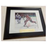 SIDNEY CROSBY SIGNED PHOTOGRAPH, HOCKEY ACTION