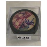 SCOTT STEVENS, NHL HOCKEY PUCK, PLAYER PHOTO,