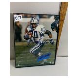 BARRY SANDERS SIGNED PHOTOGRAPH, FRAMED, NFL