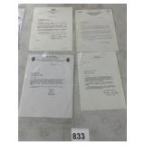 ASSORTED CORRESPONDENCE LETTERS, OFFICIAL CITY