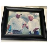 TIGER WOODS AND ARNOLD PALMER PHOTOGRAPH, GOLF