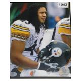 TROY POLAMALU, PITTSBURGH STEELERS, AUTOGRAPHED