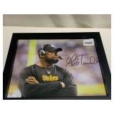 MIKE TOMLIN SIGNED PHOTOGRAPH, PITTSBURGH