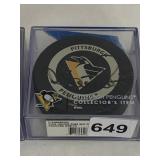 PITTSBURGH PENGUINS PUCK SIGNED DARIUS KASPARAITIS