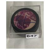 KIRK MCLEAN HOCKEY PUCK, PLAYER PHOTO GRAPHIC,