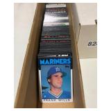 ASSORTED TOPPS BASEBALL CARDS, CARDBOARD STORAGE
