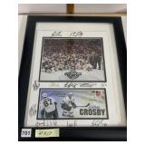 SIDNEY CROSBY AND PITTSBURGH PENGUINS AUTOGRAPHED