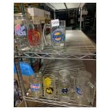 ASSORTED SPORTS GLASS MUGS, SUPER BOWL XXI, SUPER