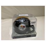 RIDDELL PITTSBURGH STEELERS MINI HELMET, SIGNED