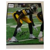 CHRIS HOPE SIGNED PITTSBURGH STEELERS PHOTOGRAPH,