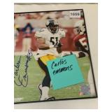 CARLOS EMMONS SIGNED PITTSBURGH STEELERS