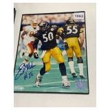 EARL HOLMES SIGNED PITTSBURGH STEELERS